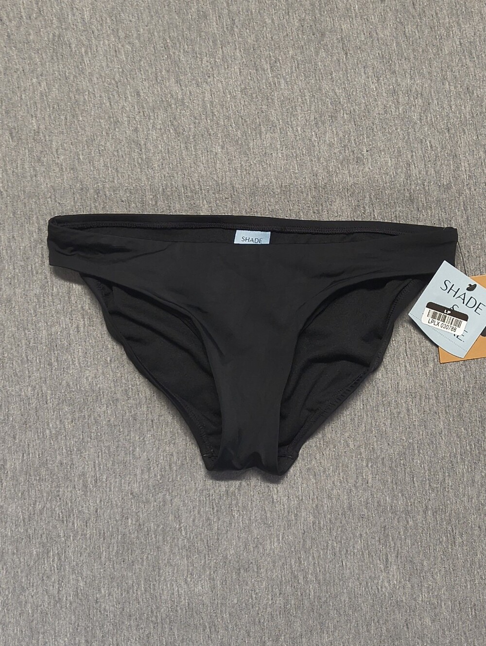 Shade & Shore Women’s Full‑Coverage Hipster Bikini Bottom – Black (Size S)